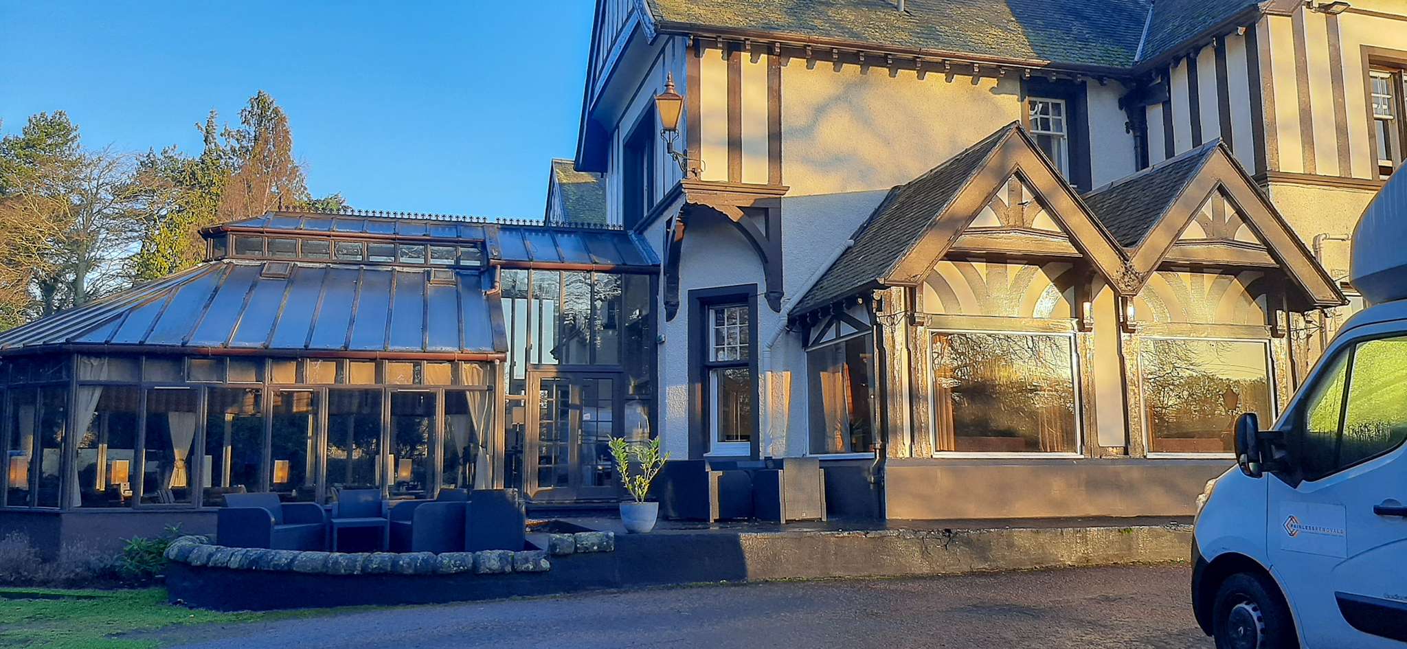 Removal van prepared for a Bristol to Edinburgh long-distance house move