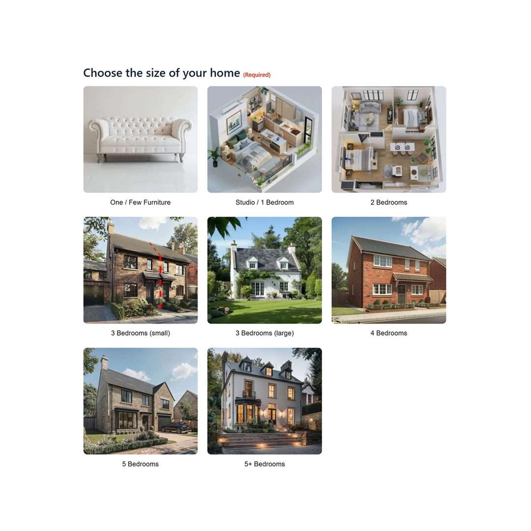 Choose your home size to get an instant removal cost estimate in Bristol